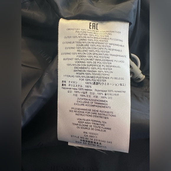 HENRI LLOYD For BMW YachtSport Ventura Tp2 Sailing Jacket Coat White Blue Hooded - Picture 13 of 16